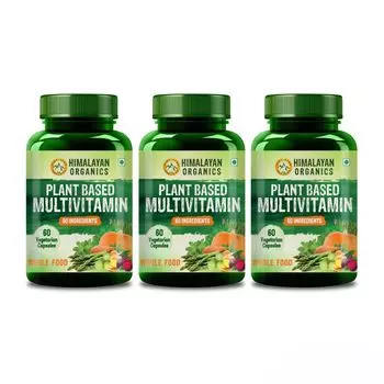 Набор Мультивитаминов (3 x 60 кап, 500 мг), Multivitamin Set, произв. Himalayan Organics