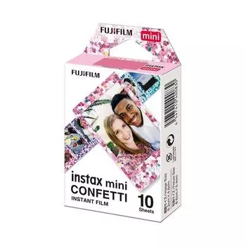 Мини-пленка с принтом Конфетти (10 листов), Instax Mini Confetti Instant Film, произв. Instax