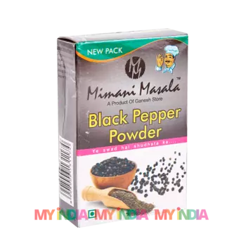 Молотый черный перец (50 г), Black Pepper Powder, произв. Mimani Masala