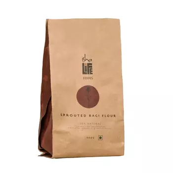 Мука из пророщенного проса (500 г), Sprouted Ragi Flour, произв. Isha Life