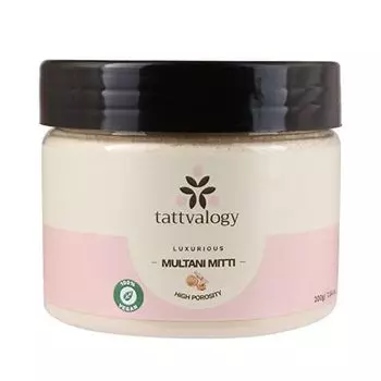 Мултани Митти: индийская глина для проблемной кожи (200 г), Luxurious Multani Mitti, произв. Tattvalogy
