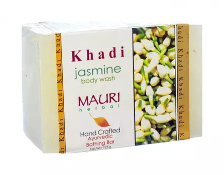Мыло ручной работы с Жасмином (125 г), Jasmine Body Wash, произв. Khadi Mauri