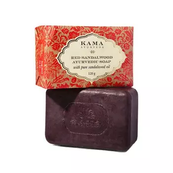 Мыло с маслом Красного сандалового дерева (120 г), Red Sandalwood Ayurvedic Soap, произв. Kama Ayurveda