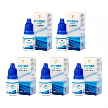 Набор Айсотин Плюс: глазные капли (5 х 10 мл), Isotine Plus Set, произв. Jagat Pharma