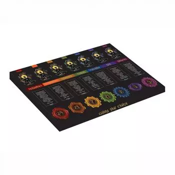Набор ароматических палочек Шат Чакра (7 х 15 г), Shat Chakra Set, произв. Goloka