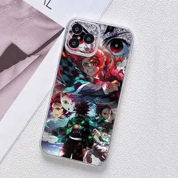 Чехол для телефона Motorola Moto Edge 40 30 neo G54 G24 G84 iPhone 15 14 Xiaomi Redmi Note 13 12 8 Pro Samsung Galaxy A34 A54 Kamado Tanjirou Demon Slayer for Moto G42 экрю