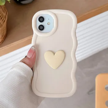 3D Love Heart Candy Wavy силиконовый чехол для Xiaomi Redmi 13 4G Note 13 Pro 4g 5g 12 12pro 13pro Plus 11 10 Pro противоударный мягкий чехол Redmi Note 13 5g&Love Heart Case розы красного