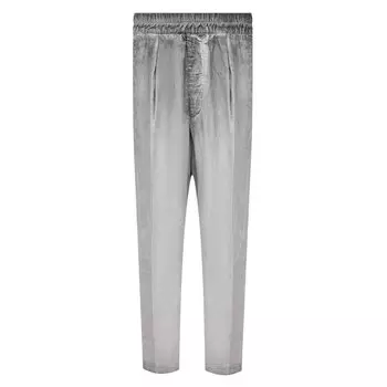 Брюки из вискозы и льна Giorgio Armani