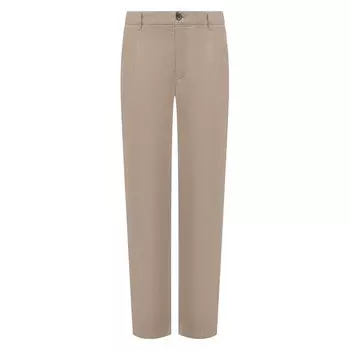 Брюки из смеси льна и хлопка Giorgio Armani