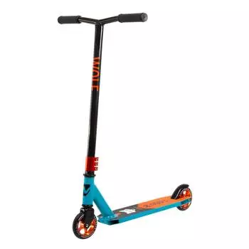 Novatrack Трюковой самокат Wolf 110 Alloy EL, черно-синий