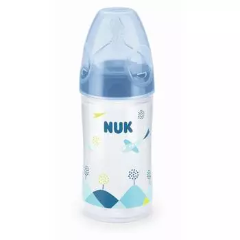 NUK First Choice + Бутылочка 150 мл с соской из силикона 0-6 мес. для заменителей грудного молока