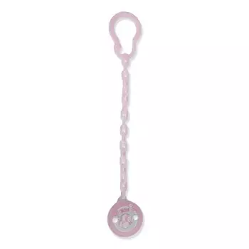 NUK Клипса для пустышки с цепочкой BABY ROSE