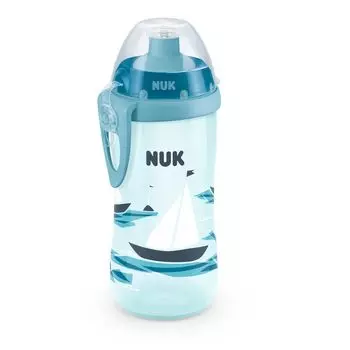 NUK Поильник 300 мл для подвижных детей от 3 лет, голубой