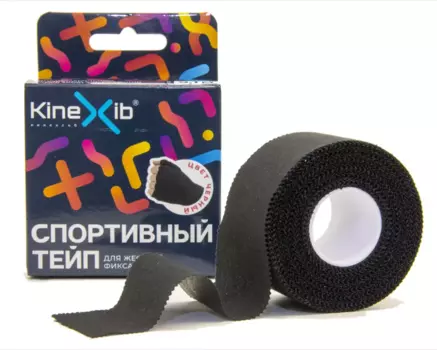 Спортивный тейп 9,1 м х 3,8 см, черный