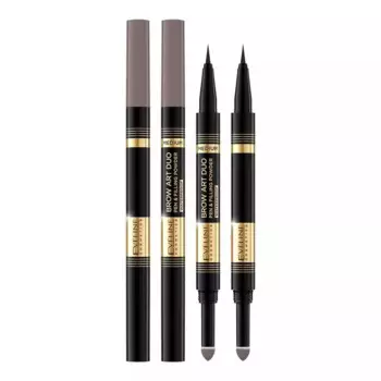 Ультратонкий водостойкий маркер и пудра для бровей 2 в 1 Brow Art Duo 02 medium