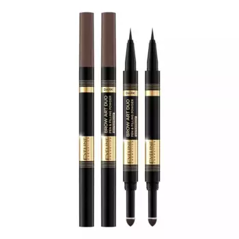 Ультратонкий водостойкий маркер и пудра для бровей 2 в 1 Brow Art Duo 03 dark