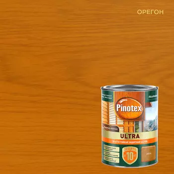Антисептик Pinotex Ultra декоративный для дерева орегон 0,9 л