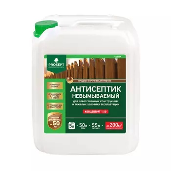 Антисептик Prosept OSB грунтовочный для дерева белый 5 л
