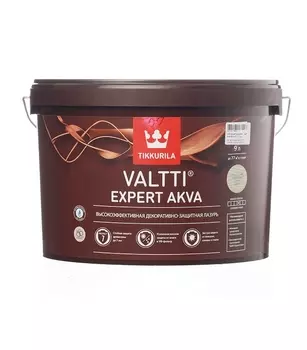 Антисептик Tikkurila/Tikkivala Valtti Expert Akva декоративный для дерева белый дуб 9 л