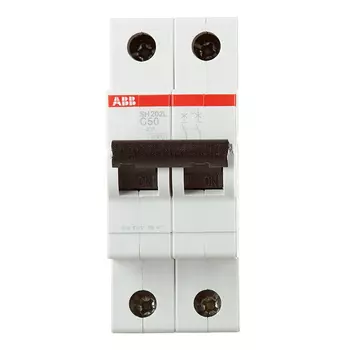 Автоматический выключатель ABB SH202L (2CDS242001R0504) 2P 50А тип С 4,5 кА 400 В на DIN-рейку