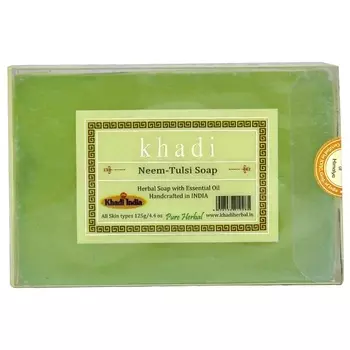 KHADI Натуральное очищающее мыло Ним и Тулси 125.0