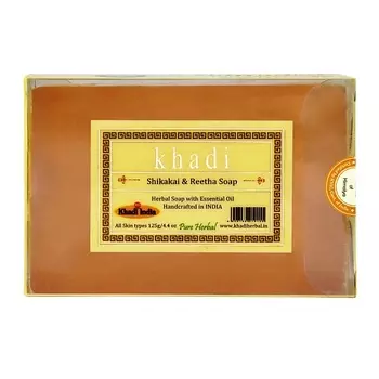 KHADI Натуральное очищающее мыло Шикакай и Ритха 125.0