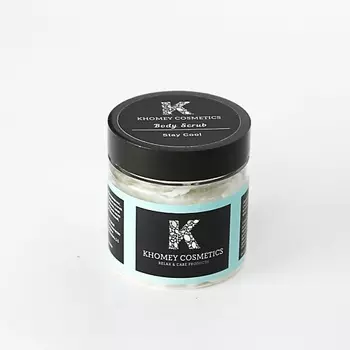 KHOMEY COSMETICS Охлаждающий скраб для тела с ментолом и маслами ши и кокоса Stay Cool
