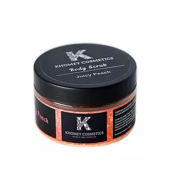 KHOMEY COSMETICS Скраб для тела из масел ши и кокоса Juicy Peach 250.0