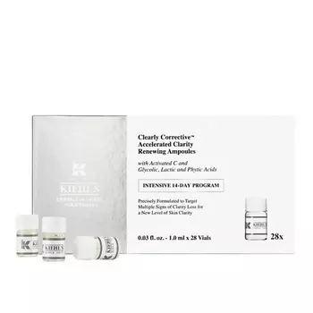 KIEHL'S Ампулы для выравнивания тона кожи Clearly Corrective Accelerated Clarity