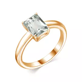 Кольцо из серебра с горным хрусталем 01-1989/00ГХ-06