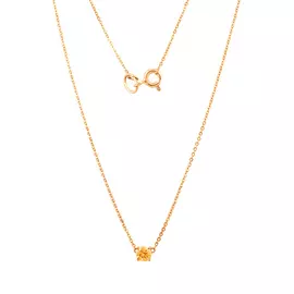 Колье из красного золота с фианитом swarovski 40-1828-11-62