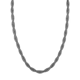 Колье из серебра с чернением и родированием 40-002-24-00