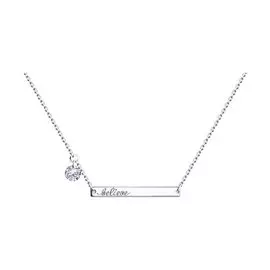 Колье из серебра с фианитом 94070449