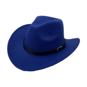 Летний фетровый цилиндр Fedora с широкими полями, мужская и женская шляпа от солнца в панамском стиле чёрный