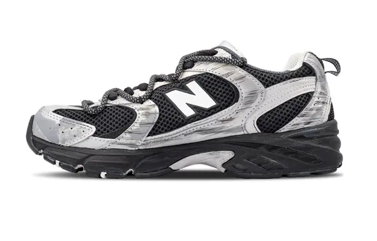 Кастомизированные кроссовки New Balance NB 530 Running Unisex Low-Top, серебряный/черный