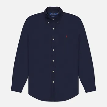Мужская рубашка Polo Ralph Lauren Garment Dyed Oxford, цвет синий, размер XL