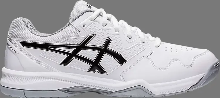 Кроссовки gel dedicate 7 'white black' Asics, белый