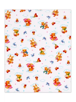 Пеленка Flyzay ситец щенки/белый С2 95х120 cм