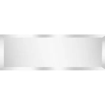 Зеркальная плитка Omega Glass NNLM37 прямоугольная 30x10 см глянцевая цвет серебро 1 шт.
