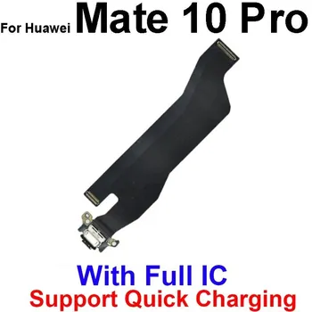 USB-плата для зарядки, гибкий кабель для Huawei Mate 8, 9, 10, 20, 20X30 Lite Pro, 4G, 5G, USB-разъем для платы зарядного устройства, док-станция Flex Mate 30-4G 5G