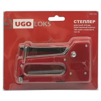 степлер ручной UGO LOKS тип 53 4-8мм пластиковый корпус