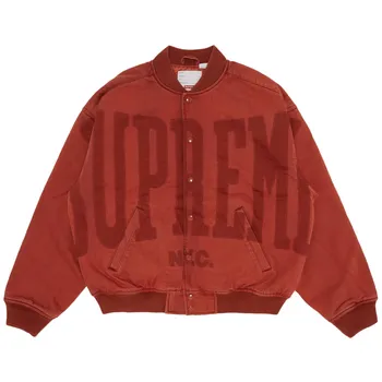 Университетская джинсовая куртка Supreme, цвет Rust