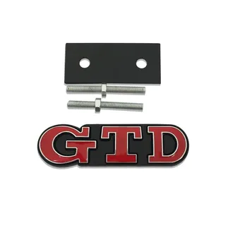 3D металлическая наклейка GTD, эмблема на переднюю решетку, наклейки на задний багажник для GTD Golf 2, 4, 5, 6, 7 R MK2 MK3 MK4, автомобильные аксессуары красный