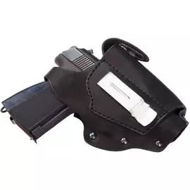 Кобура поясная к пм с запасной обоймой кожаная со скобой hs-пк-25/2 tr-215743