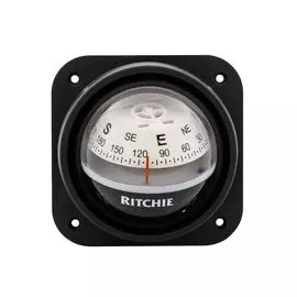 Компас Ritchie Explorer, черный корпус белый циферблат V537W
