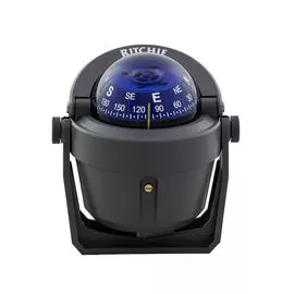 Компас Ritchie Explorer, серый корпус синий циферблат, на кронштейне B51G