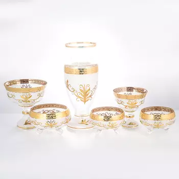 Набор конфетниц смальта (5 шт) (star crystal) прозрачный