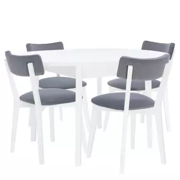 Набор мебели для кухни говард 1р + чейз (leset) белый 100x76x100 см.