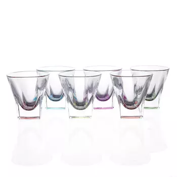 Набор стопок fusion colour 60мл (6 шт) (rcr) прозрачный 6 см.