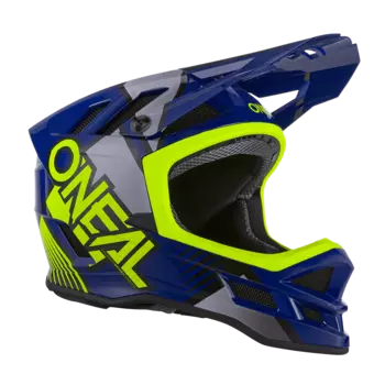 Шлем велосипедный O'Neal BLADE Polyacrylite Helmet DELTA, blue/neon yellow